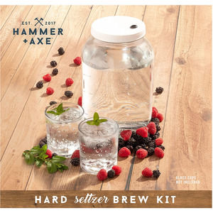 Hammer + Axe DIY Hard Seltzer Kit, Home Bar Brewing Set, Creates 1 Gallon